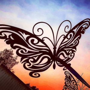 Butterflies at dusk - sculptures made on the Central Coast for Australian gardens