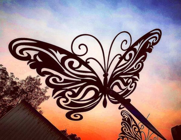 Butterflies at dusk - sculptures made on the Central Coast for Australian gardens