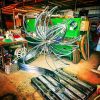 metal flower sculpture by Geyson